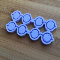 Nerdy Glasses Outline Silicone Mold - Thumbnail 3
