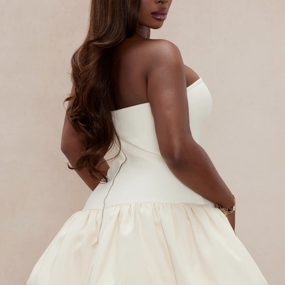Creme de la creme bubble mini dress