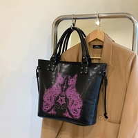 New cute cat niche tote bag single-shoulder bag - Thumbnail 2