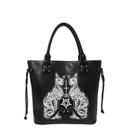 New cute cat niche tote bag single-shoulder bag - Thumbnail 4