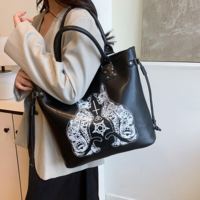 New cute cat niche tote bag single-shoulder bag - Thumbnail 5