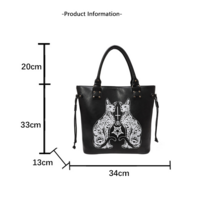 New cute cat niche tote bag single-shoulder bag - Thumbnail 7