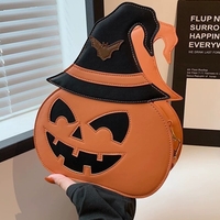 Halloween Funny pumpkin personality crossbody single-shoulder bag - Thumbnail 1