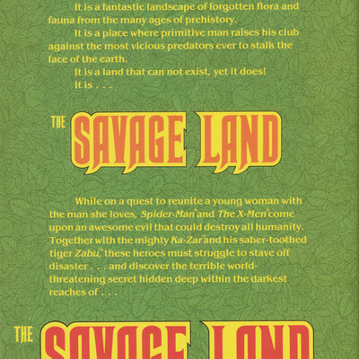 Marvel comics the savage land tpb trade (1987) spider-man x-men ka-zar