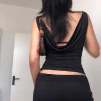 Y2K hot girl street backless personality sleeveless - Thumbnail 2