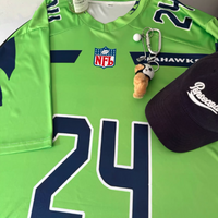 GREEN OVERSIZED JERSEY TSHIRT - Thumbnail 3