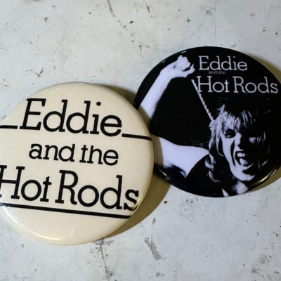 Eddie and the hot rods pin badge