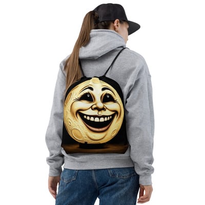 MOON Man Drawstring bag