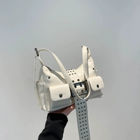 Rivet scooter bag shoulder crossbody bag - Thumbnail 3