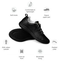 Faith First | Chayilpreneur Activewear Womens Black Athletic Shoes - Thumbnail 3