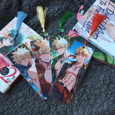 Bakugou bookmarks! set three (double sided)