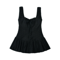 Drawstring Single Breasted Bodycon Slip Dress - Thumbnail 5