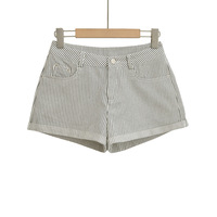 A-line striped low-rise cuffed jeans - Thumbnail 2