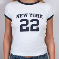 NEW YORK RINGER TEE - Thumbnail 1