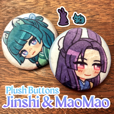Apothecary diaries minky plush buttons 58mm