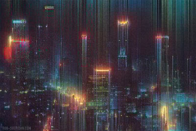 dystopika 001 - large giclée print - 21" x 14"