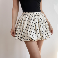 Fashionable casual high waist polka dot short skirt - Thumbnail 1