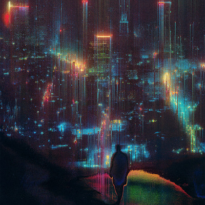 City of forgotten dreams - small giclée print - 8" x 10"