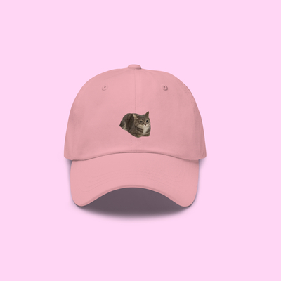 Leisure cat baseball cap pink