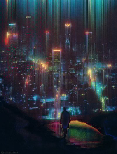 ONLY 2 LEFT: City of Forgotten Dreams - XL giclée print - 24" x 32"