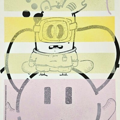 Painting by mou kahami “bipolarshit”