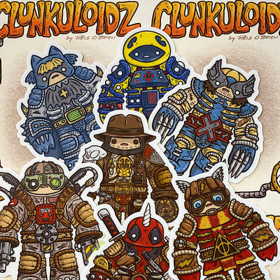 Clunkuloidz 3” sticker pack
