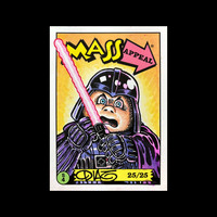 Darth Vader Parody Mass Appeal Original Limited Edition Hand Painted Watercolor Sketch Card - Thumbnail 1