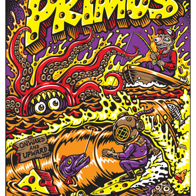 White foil (3 made) primus nashville poster (ap signed and numbered)