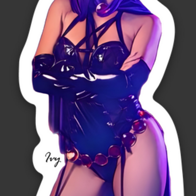 Raven 1.34″ × 3″ die cut sticker