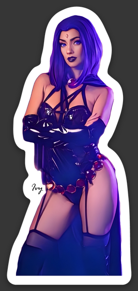 Raven 1.34″ × 3″ die cut sticker