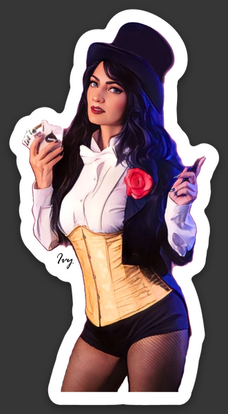 Zatanna 1.59″ × 3″ die cut sticker