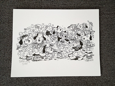 Snoopy Punks (Riso Print)