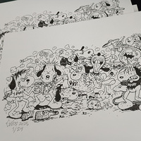 Snoopy Punks (Riso Print) - Thumbnail 2