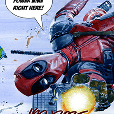 Custom card sleeves deadpool