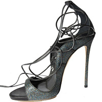 Women's lace-up high heel sandals 2 colors - Thumbnail 3