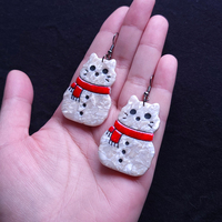 Snow Cat Earrings AND Accessories - Thumbnail 2