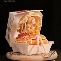 Bishoujo ArTToy by Weartdoing "The Sleeping Beauty-Burger Fairies-Black"  - Thumbnail 4