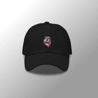 Gothic Iron Heart Baseball Cap Black