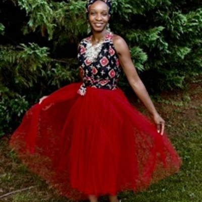 Summer soirée halter tulle dress