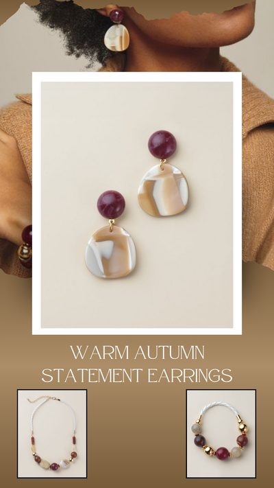 Warm Autumn Statement Earrings