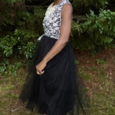 Garden party halter tulle dress