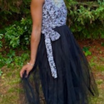 Garden party halter tulle dress