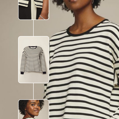 Striped sweatshirt - final sale - Thumbnail 2