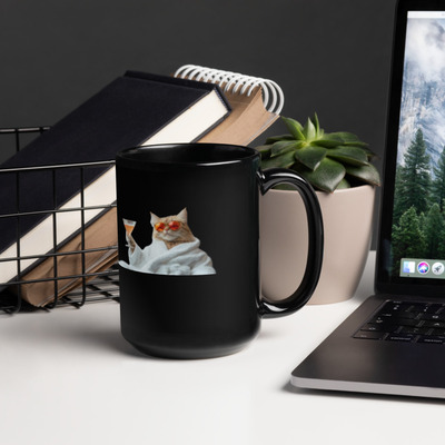 African tea black glossy mug
