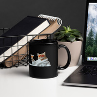 African Tea Black Glossy Mug - Thumbnail 1