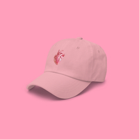 Pastel Bubblegum Heart Baseball Cap Pink - Thumbnail 1