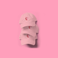 Pastel Bubblegum Heart Baseball Cap Pink - Thumbnail 3