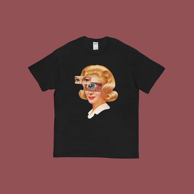 Vintage All Seeing Eye Girl T Shirt Black