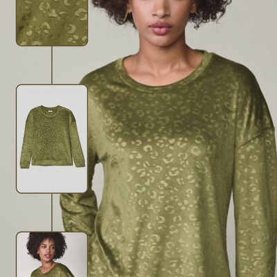 Embossed pullover - final sale