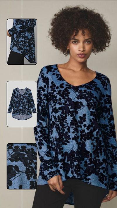 Black Print Pullover - FINAL SALE